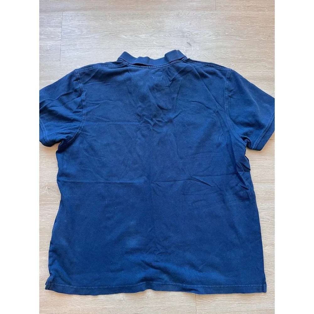 Levi's Polo Shirt Mens XL Navy Blue Pique Knit Standard Fit Short Sleeve Golf